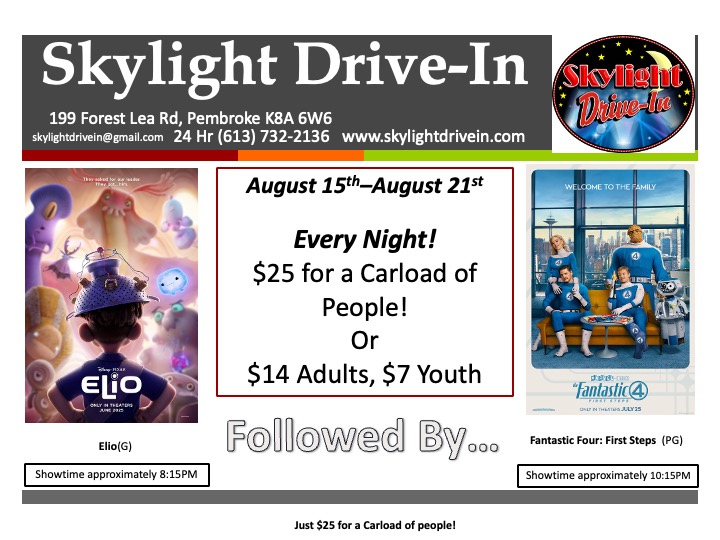 Skylight Drive-In! Disney's ELIO Followed By...Fantastic Four: First Steps
