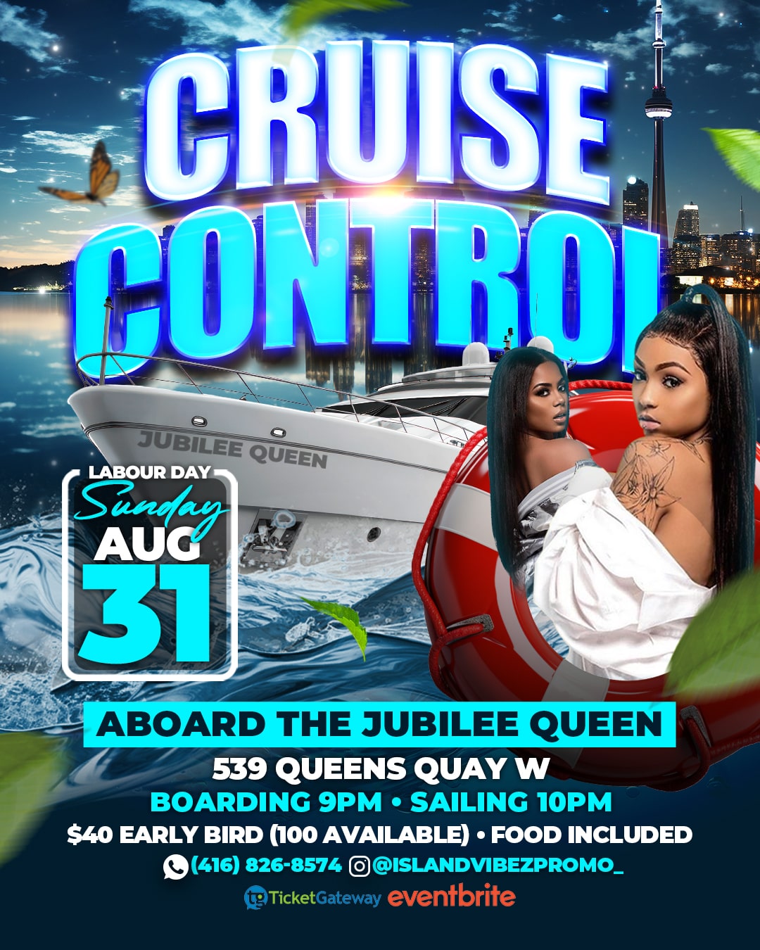 Labour day Cruise $40