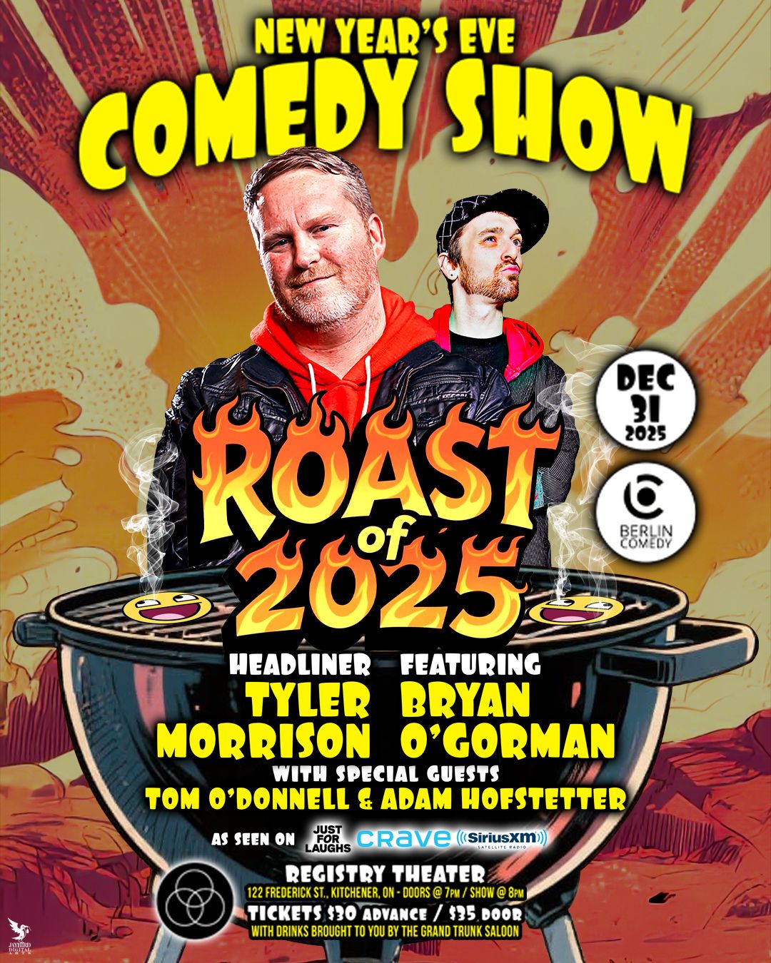 THE ROAST OF 2025 NEW YEARS EVE COMEDY SHOW!!!