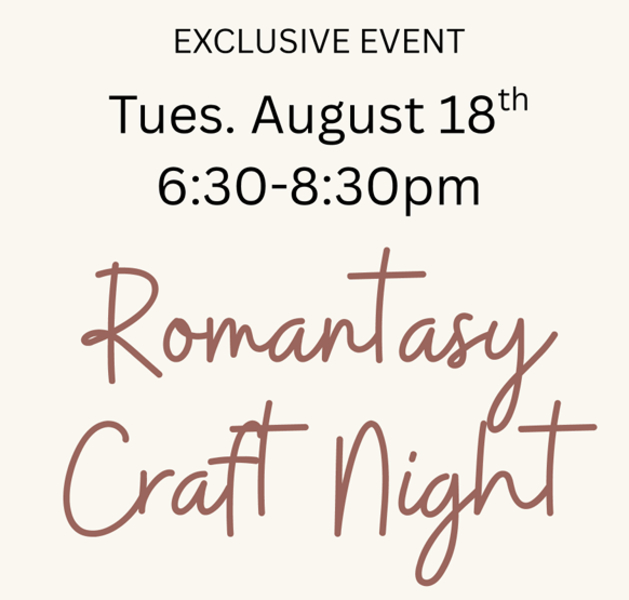 Romantasy Craft Night - Stained-Glass Inspired